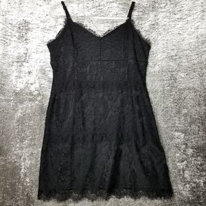 ❤ New NWT Forever 21 Black Lace Mini Dress Size L